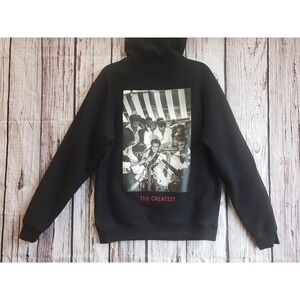Muhammad Ali The Greatest Black Hoodie Sweatshirt Men's L Iconic Photo Graphic
